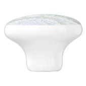 パステルブルーグリーン抽象芸術マルブル効果 セラミックノブ (側面)