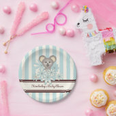 パステルブルーコアラ子供の誕生日/ボーイベビーシャワー ペーパープレート (パーティー)