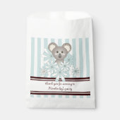 パステルブルーコアラ子供の誕生日/男の赤ちゃんシャワー フェイバーバッグ (正面)