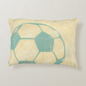 パステルブルーサッカーボールバイチャリティリアザリス アクセントクッション (裏面)