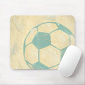 パステルブルーサッカーボールバイチャリティリアザリス マウスパッド (マウス)