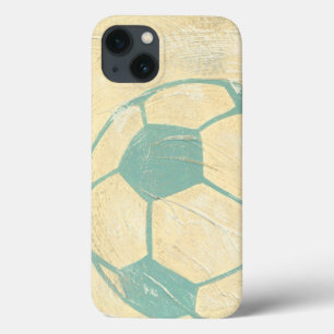 パステルブルーサッカーボールバイチャリティリアザリス iPhone 13ケース