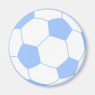 パステルブルーサッカーボール マグネット