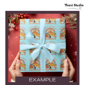 パステルブルーサマーシンプルクプレーンモダン サテンリボン