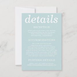 パステルブルーシンプルモダン 招待状