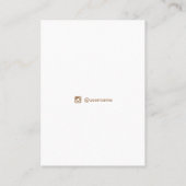 パステルブルースピリチュアルボーホスターズイヤリングディスプレイ 名刺 (裏面)