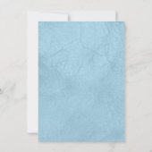 パステルブルーツキセドメンズ21歳の誕生日パーティー招待状 招待状 (裏面)