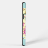 パステルブルーデイジー花 iPhoneケース (右側面)