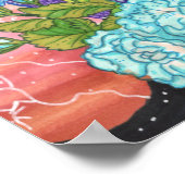 パステルブルーバラドラゴン ポスター (角)