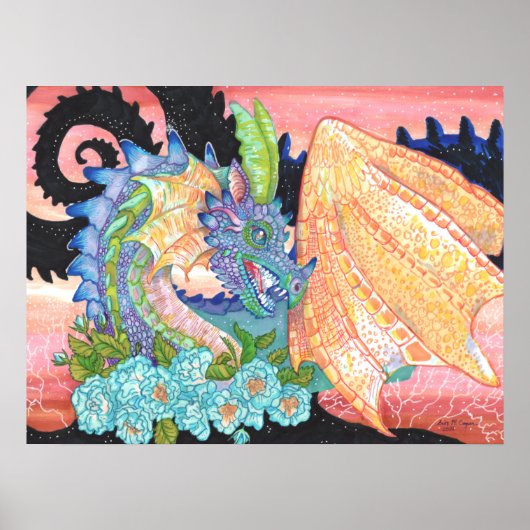 パステルブルーバラドラゴン ポスター (正面)