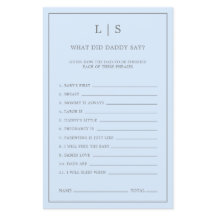 パステルブルーパパが赤ちゃんシャワーゲームと言ったこと