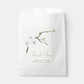 パステルブルーフローラ少年の赤ちゃんシャワー フェイバーバッグ (正面)