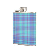 パステルブループレイドパターン フラスク (左)