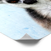 パステルブルーペエカブーレムールミニマル子供部屋 ポスター (角)