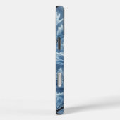 パステルブルーホリデーウィンタースノーシ霜の降りたェーク Case-Mate iPhoneケース (裏面 / 右)