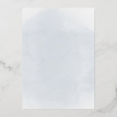 パステルブルーホーリークロスファースト聖餐式 箔招待状 (裏面)