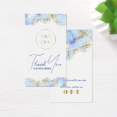 パステルブルーマーリングデザインパッケージの挿入 (デスク)