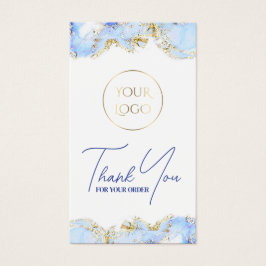 パステルブルーマーリングデザインパッケージの挿入