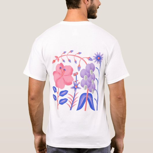 "パステルブルームガーデン" Tシャツ (裏面)