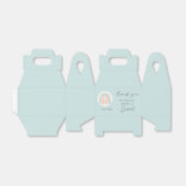 パステルブルーレインボー1stバースデー感謝していタユー フェイバーボックス (折り畳みなし)