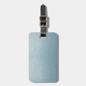 パステルブルーレザー ラゲッジタグ (正面縦)