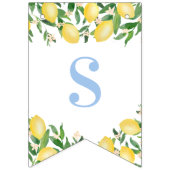 パステルブルーレモン甘い男の子ベビーシャワー バンティングフラッグ (第2の旗)