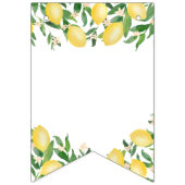 パステルブルーレモン甘い男の子ベビーシャワー バンティングフラッグ (第1の旗)