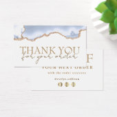 パステルブルー感謝していアゲート割引カード (デスク)