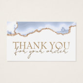 パステルブルー感謝していアゲート割引カード (正面)