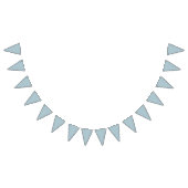 パステルブルー無地のカラー |クラシック |エレガント | バンティングフラッグ (全)