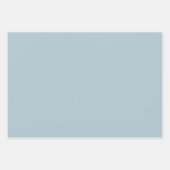 パステルブルー無地のカラー |クラシック |エレガント | ラッピングペーパーシート (正面)