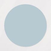 パステルブルー無地のカラー |クラシック |エレガント | ラベル (デザイン1)