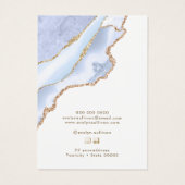 パステルブルー瑪瑙ネックレス表示カード (裏面)