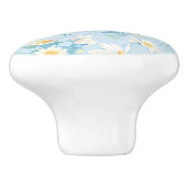 パステルブルー美しい セラミックノブ (側面)