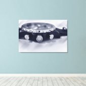 パステルブルー キャンバスプリント (インサイチュ (ウッドフロア))