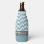 パステルブルー&グレーベビーシャワースイート ボトルクーラー (ボトル正面)