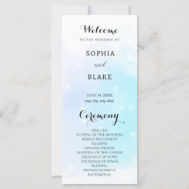 パステルブルー&パープルきらめく結婚式 プログラム