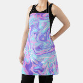 パステルブルー&パープルマーブルリキッドテクスチャ エプロン (インサイチュ)