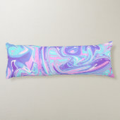 パステルブルー&パープルマーブルリキッドテクスチャ ボディピロー (裏面)