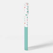 パステルブルー&ピンクテラゾパーソナライズされたーパターン Case-Mate iPhoneケース (裏面 / 右)