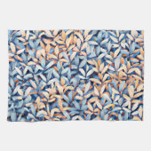 パステルブルー&ピーチ離れズ キッチンタオル (横)