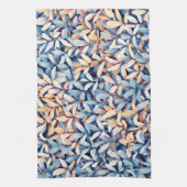 パステルブルー&ピーチ離れズ キッチンタオル (縦)