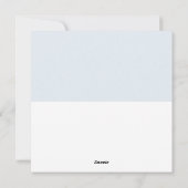 パステルブルー&ホワイトホリデモダンーズ | フォト シーズンカード (裏面)