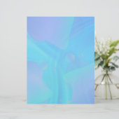 パステルブルー&ラベンダー抽象デザイン紙 (スタンド正面)