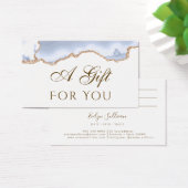 パステルブルーAgateギフトカード (デスク)