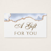 パステルブルーAgateギフトカード (正面)