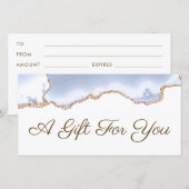 パステルブルーagateギフト券 (正面/裏面)