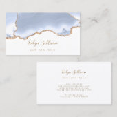 パステルブルーagate名刺 名刺 (正面/裏面)