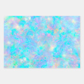 パステルブルーopalテクスチャデザイン ラッピングペーパーシート (正面3)