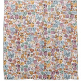 パステルブレストデザイン シャワーカーテン (正面)